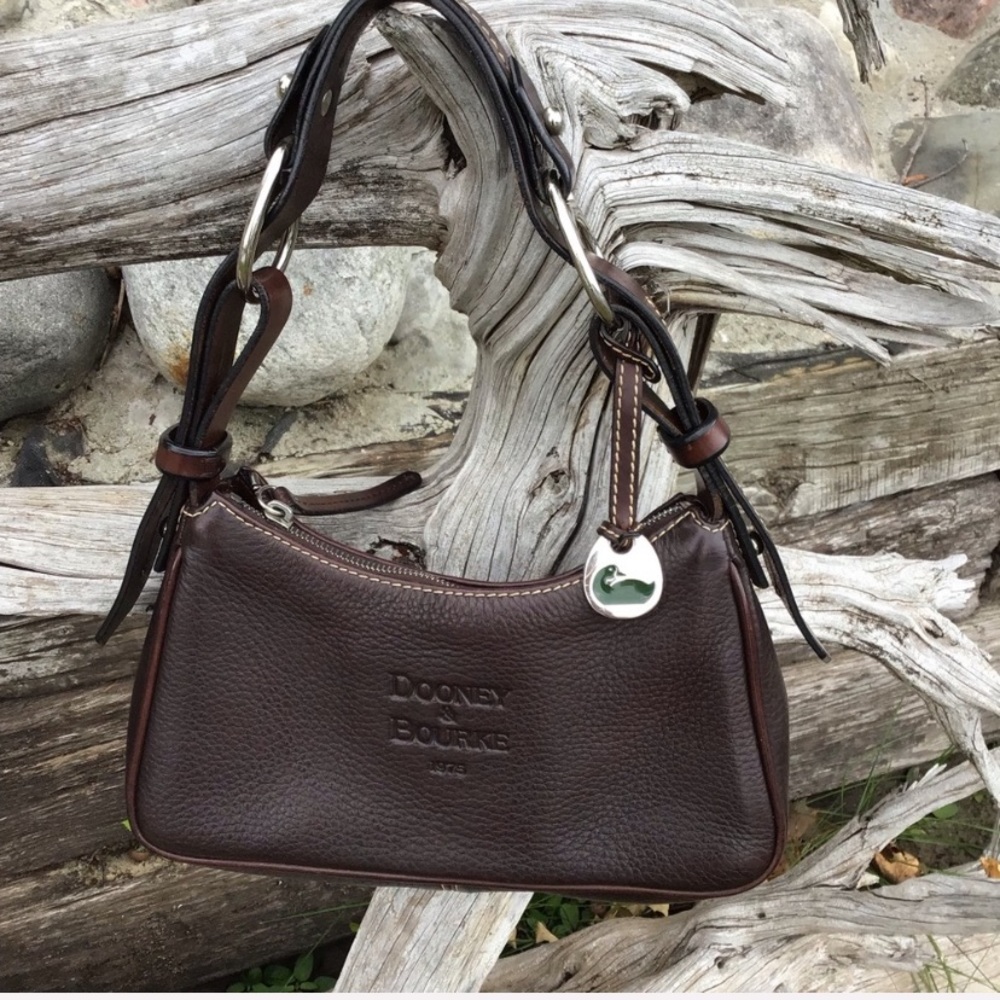 Dooney & Bourke Brown Leather Shoulder Bag